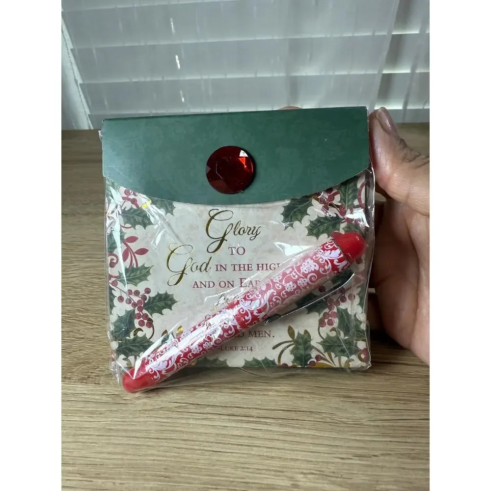 Hobby Lobby Christmas 2012 Notepad Pen Set